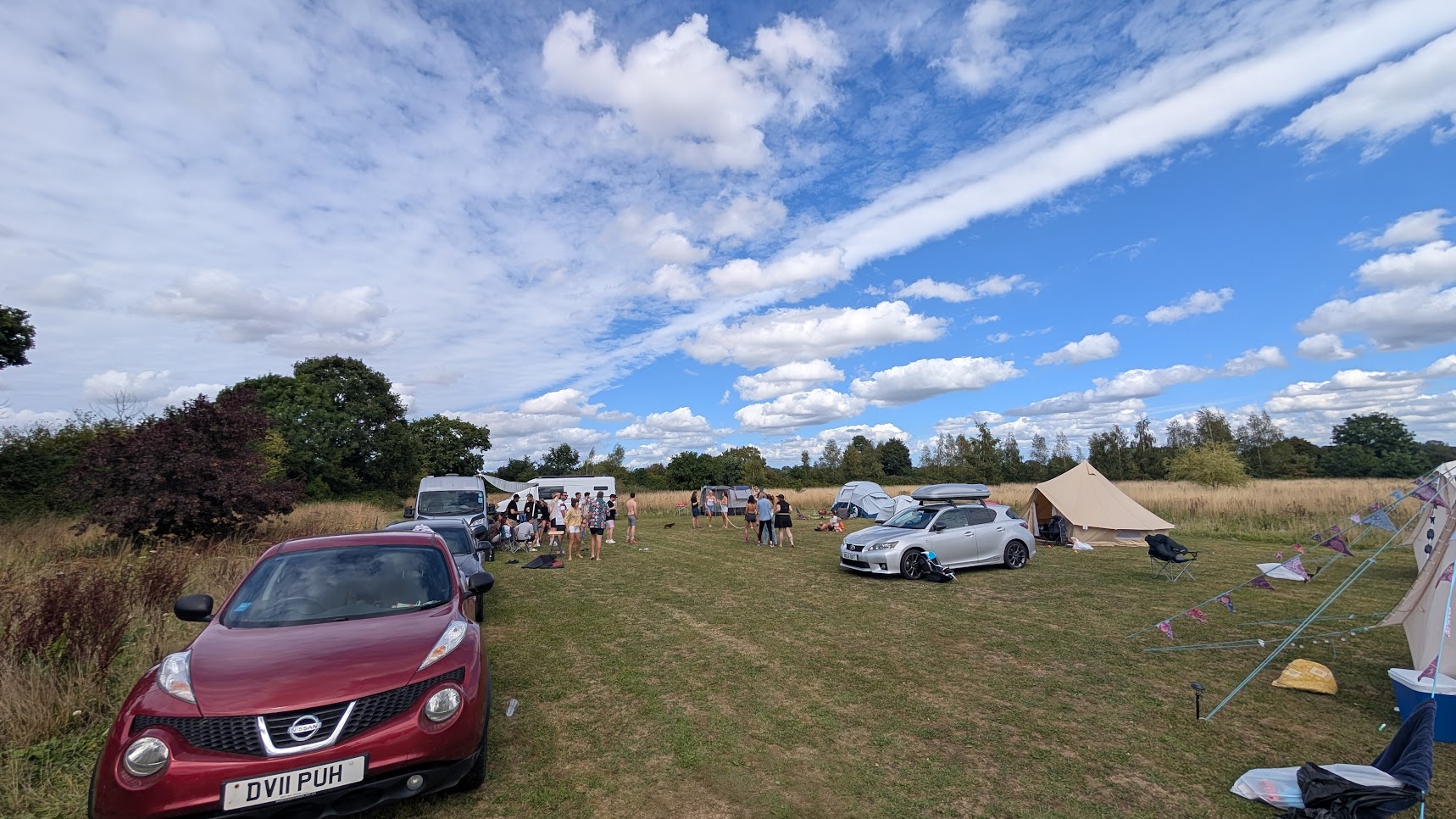 The festival field